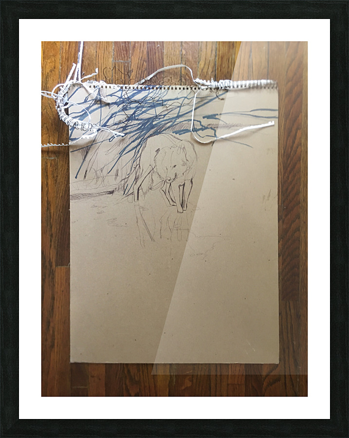 Wolf1recent Picture Frame print
