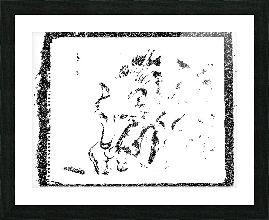WolfMom2 Picture Frame print