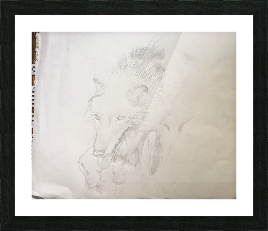 WolfMomOriginal Picture Frame print
