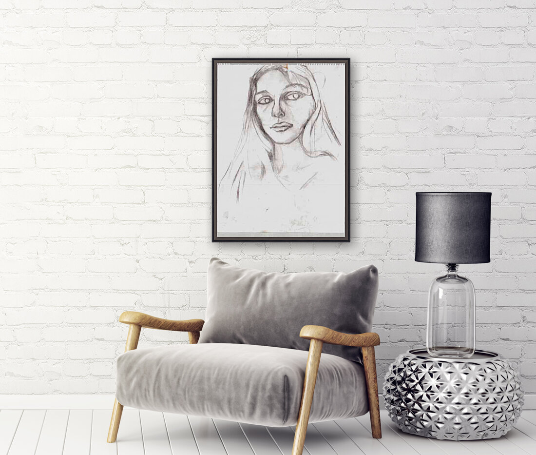 artist selfportrait Reproduction