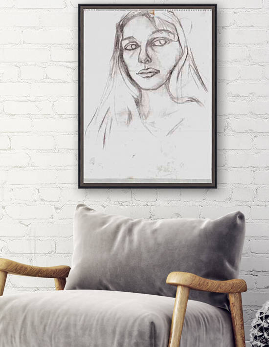 artist selfportrait by Lauren V