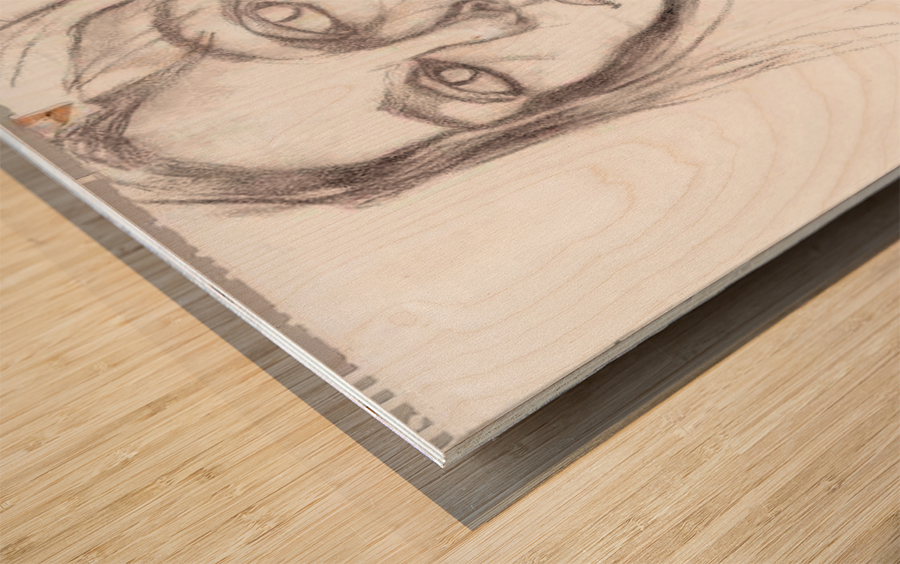 artist selfportrait Wood print