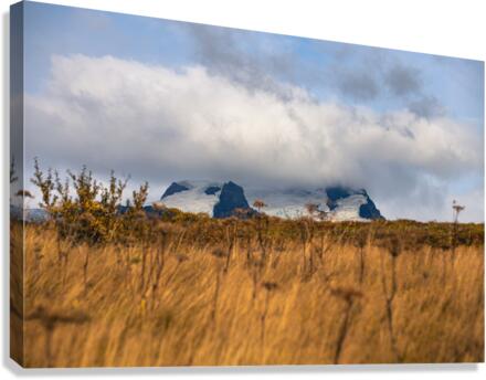Iceland Glacier Cap Canvas Print