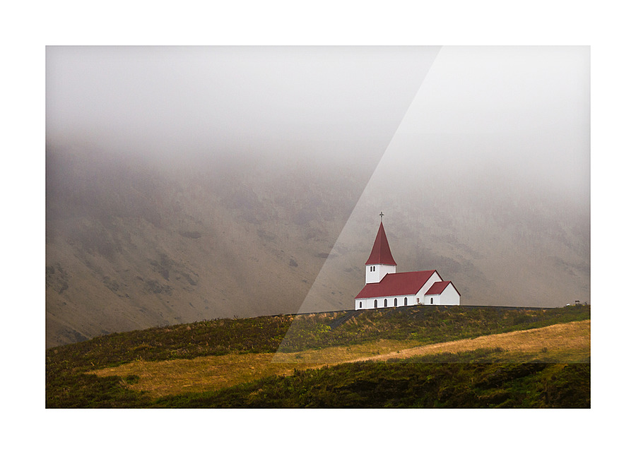 Vik Church Picture Frame print
