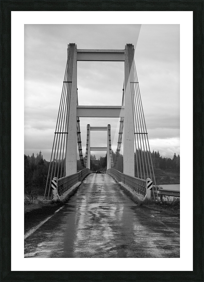Iceland Bridge Picture Frame print