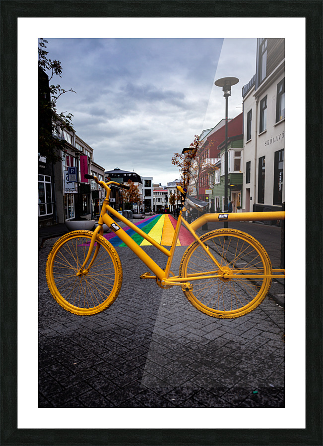 Hanging Bicycle Picture Frame print