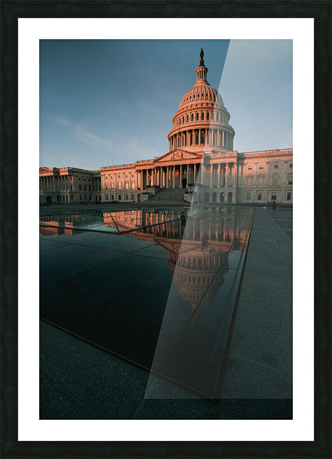 Capitol Post Sunrise Picture Frame print