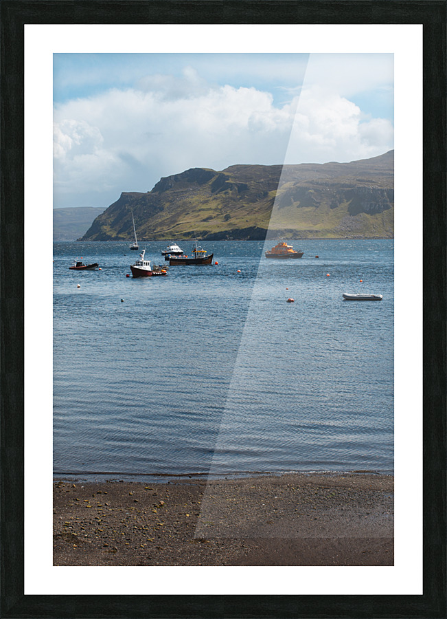 Portree Harbour Picture Frame print