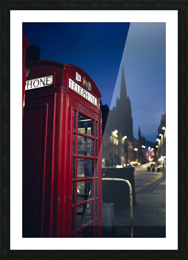 Telephone Booth Picture Frame print