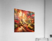 Vibrant Autumn Forest Pathway Acrylic Print