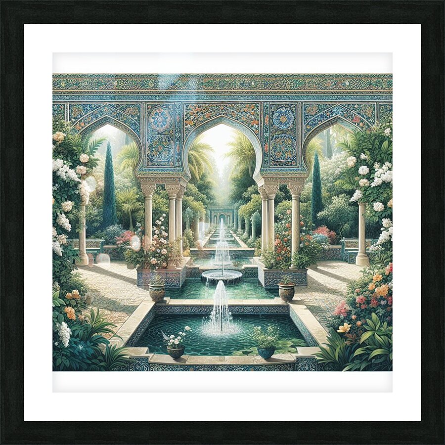 Garden of Paradise Picture Frame print