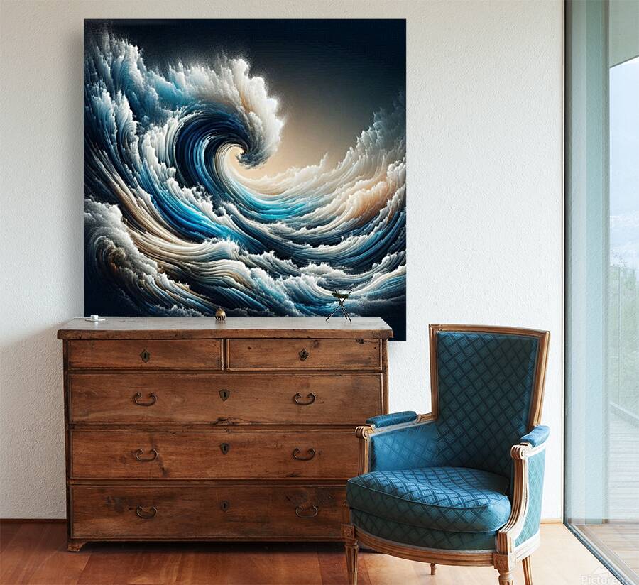 Abstract Ocean Waves Reproduction