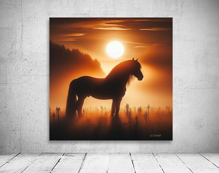 Noble Horse at Sunrise Wall Preview