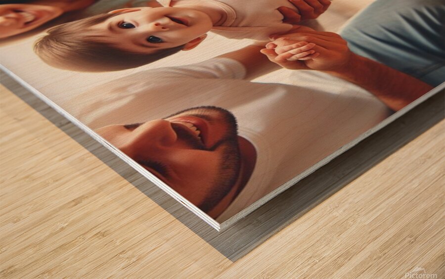 First Steps Wood print