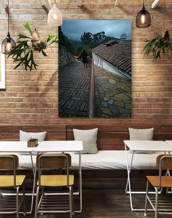 Brick Stairway – Colonial Steps in Monserrate Bogota by JOPSAM
