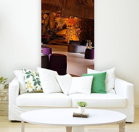 Purple Velvet Lounge Graffiti Venus Art - Urban Interior Design Photography Bogota Colombia by JOPSAM