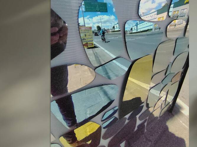 Urban Street Reflections In Mirrors by JOPSAM