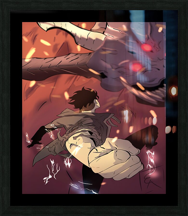 solo leveling Picture Frame print