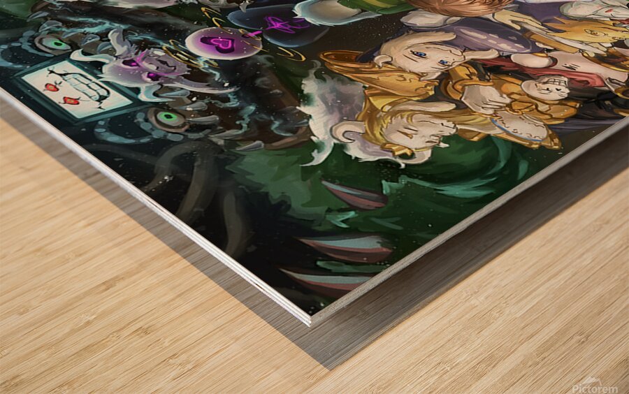 Undertale Wood print