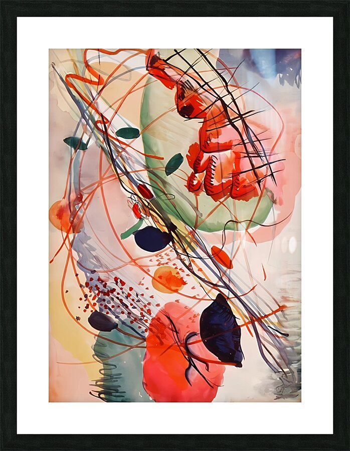 abstract painting Picture Frame print
