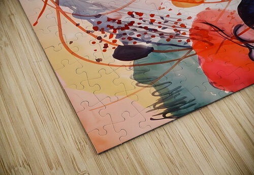 abstract painting abdelali bensalah puzzle