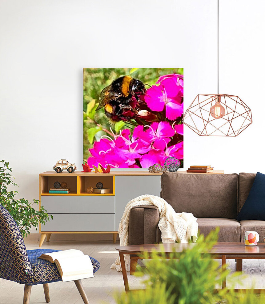 Bumblebee on a flower Reproduction