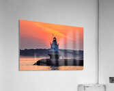 Spring Point Ledge Lighthouse at Sunset Acrylic Print