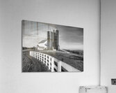 Silos and Fence B W Acrylic Print