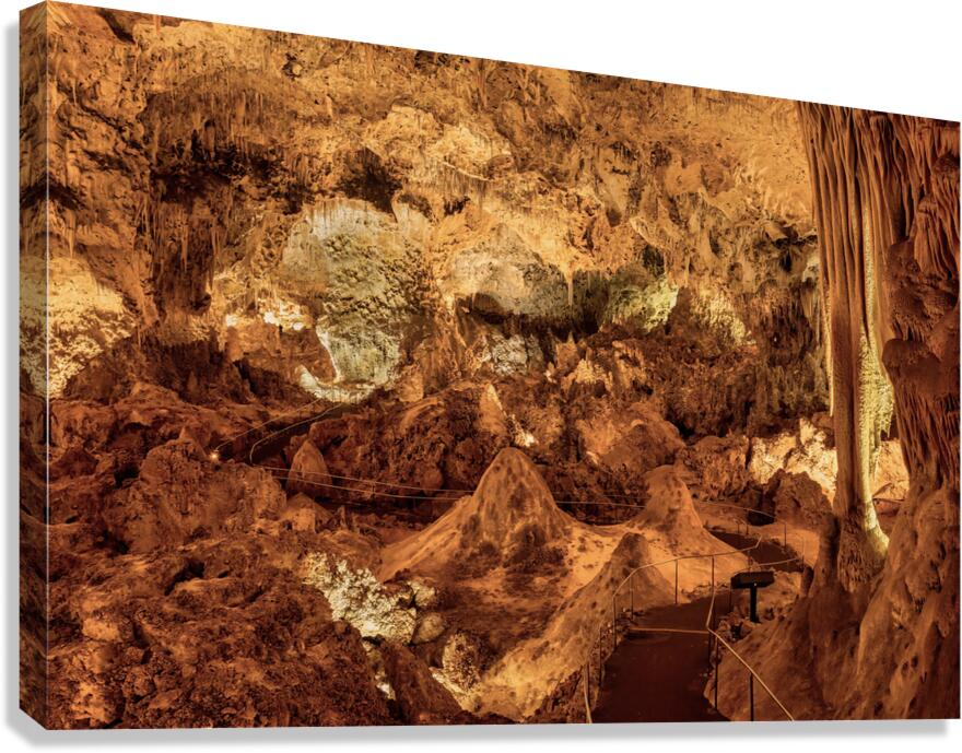 Subterranean Path Carlsbad Caverns Canvas Print