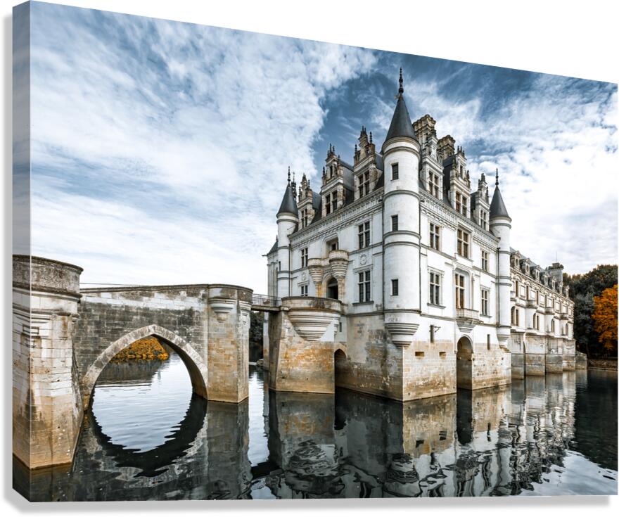 Chateau de Chenonceau Reflection Canvas Print