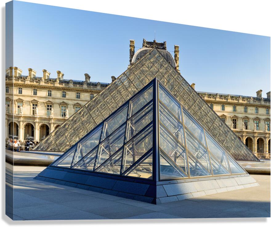 Louvre Double Pyramid Canvas Print