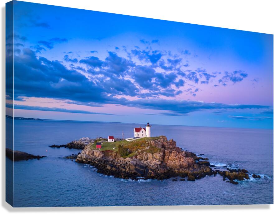 Sunset Sky over Nubble Lighthouse Canvas Print