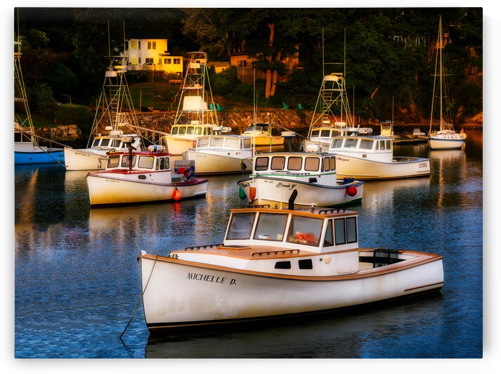 Perkins Cove Lobster Boats by Jerry Fornarotto