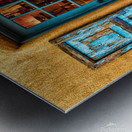 Santa Fe Turquois Door Metal print