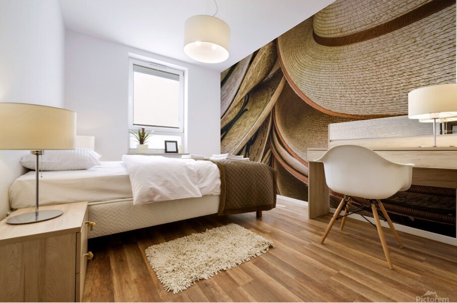 Straw Hats Mural print