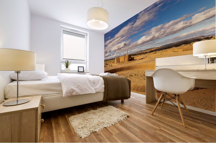 Painted Square Kiva Mural print