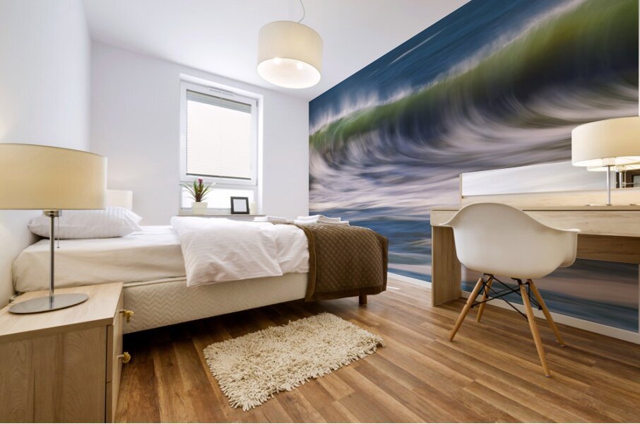 Wave at Rodeo Beach Mural print