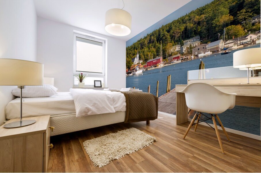Boothbay Harbor View Mural print