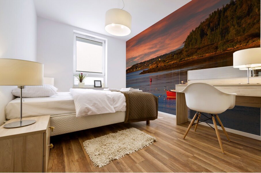 Lubec Sunset Mural print
