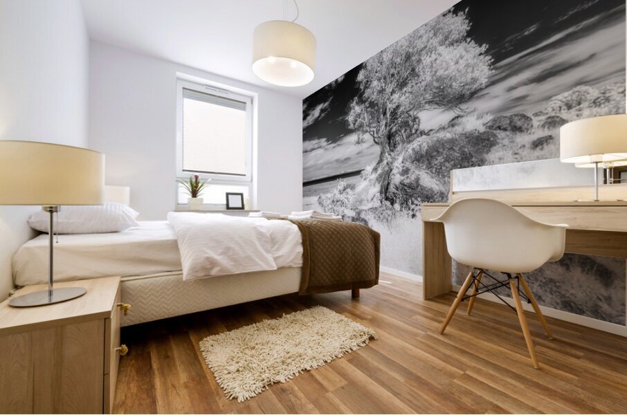 Turtle Back Hill Tree Infrared Mural print