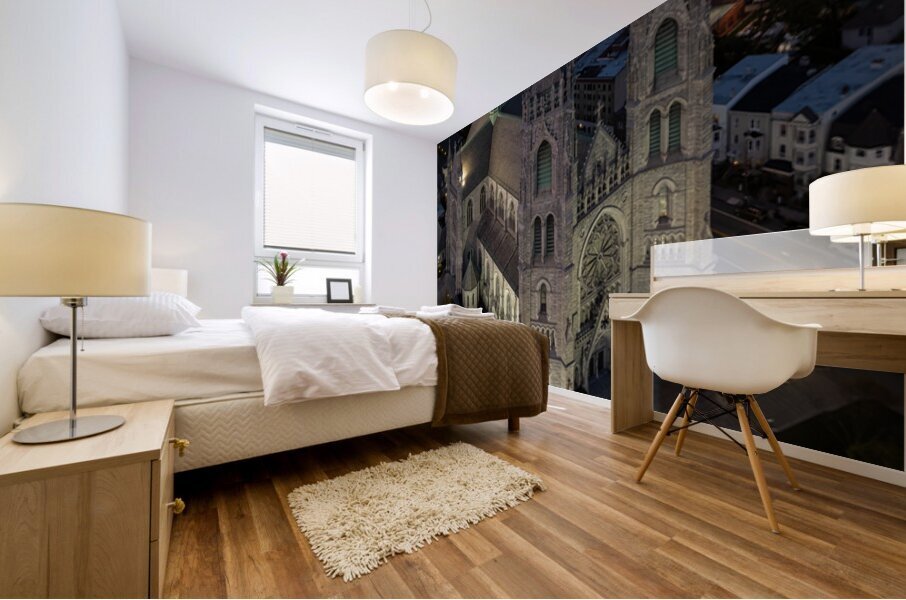 Above Scared Heart Mural print