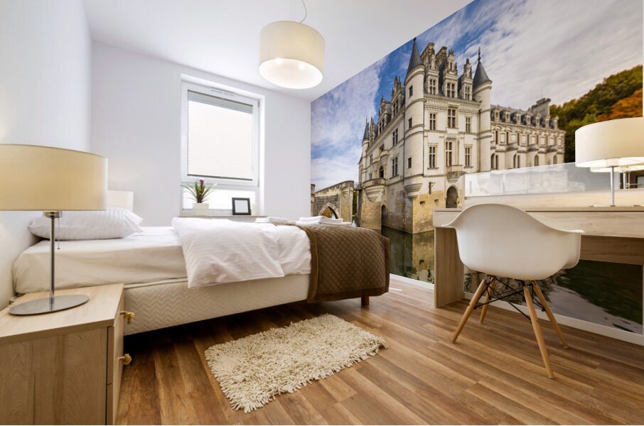 Chateau de Chenonceau Reflection Mural print