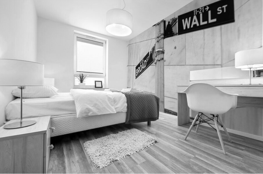 Wall and Broad Mural print