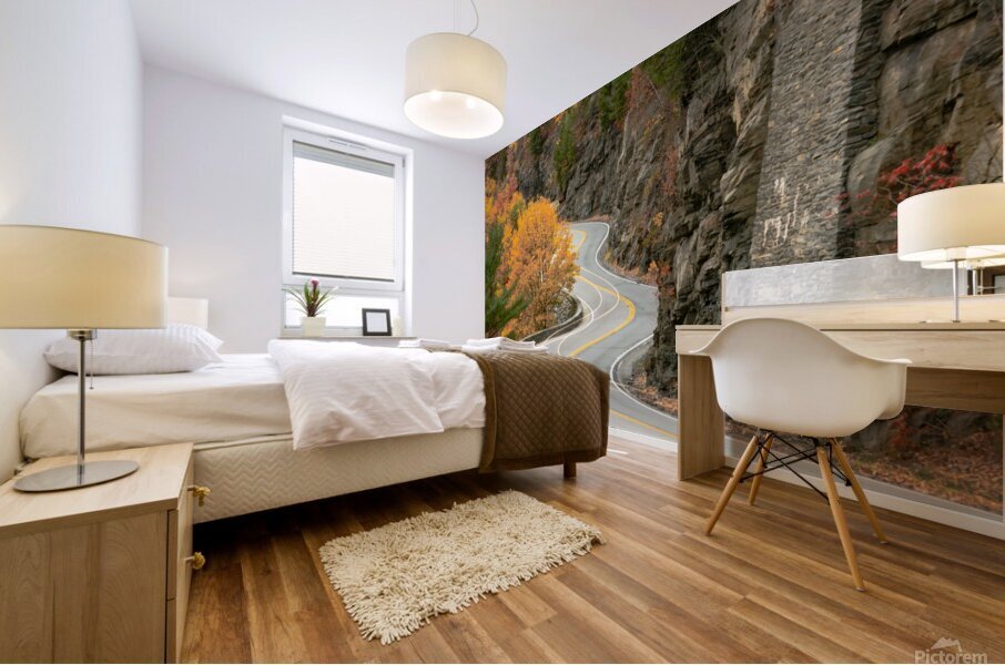 Hawks Nest in Fall Mural print