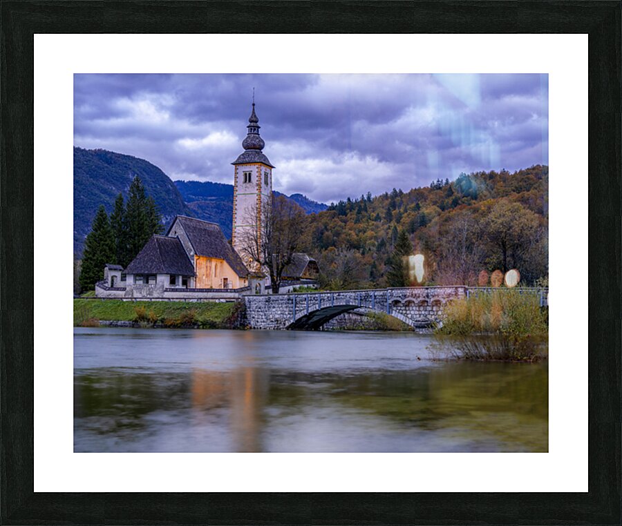 Saint John the Baptist Lake Bohinj Picture Frame print