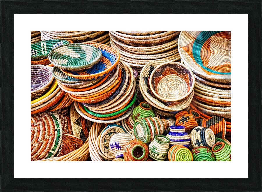 Santa Fe Baskets Picture Frame print