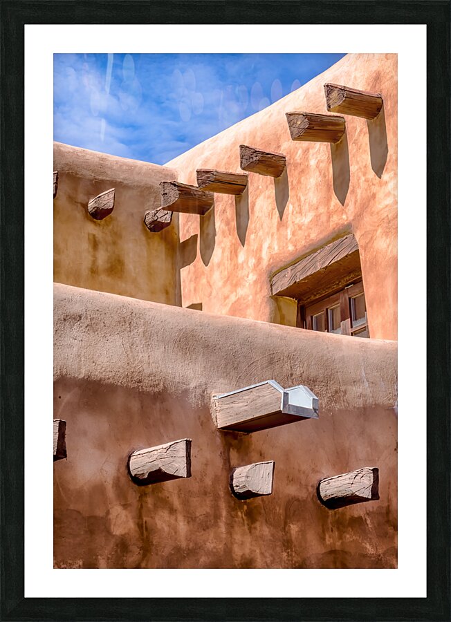 Abobe Vigas Picture Frame print
