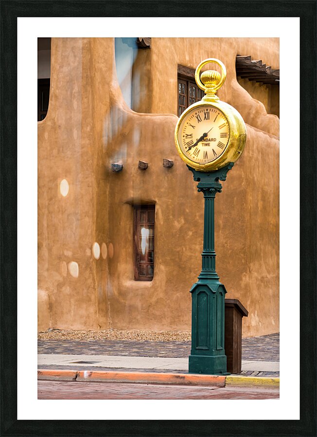 Santa Fe Clock Picture Frame print