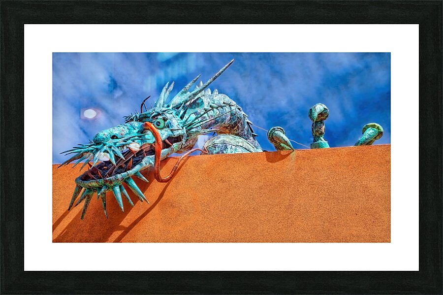 Santa Fe Dragon Picture Frame print