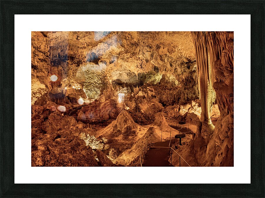 Subterranean Path Carlsbad Caverns Picture Frame print